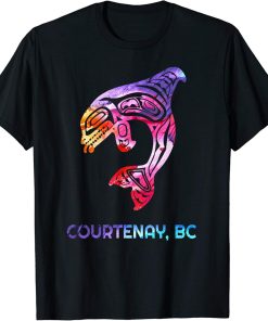 Courtenay Brtish Columbia Native Fisherman Orca Killer Whale T-Shirt