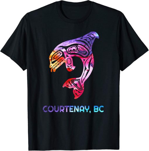 Courtenay Brtish Columbia Native Fisherman Orca Killer Whale T-Shirt